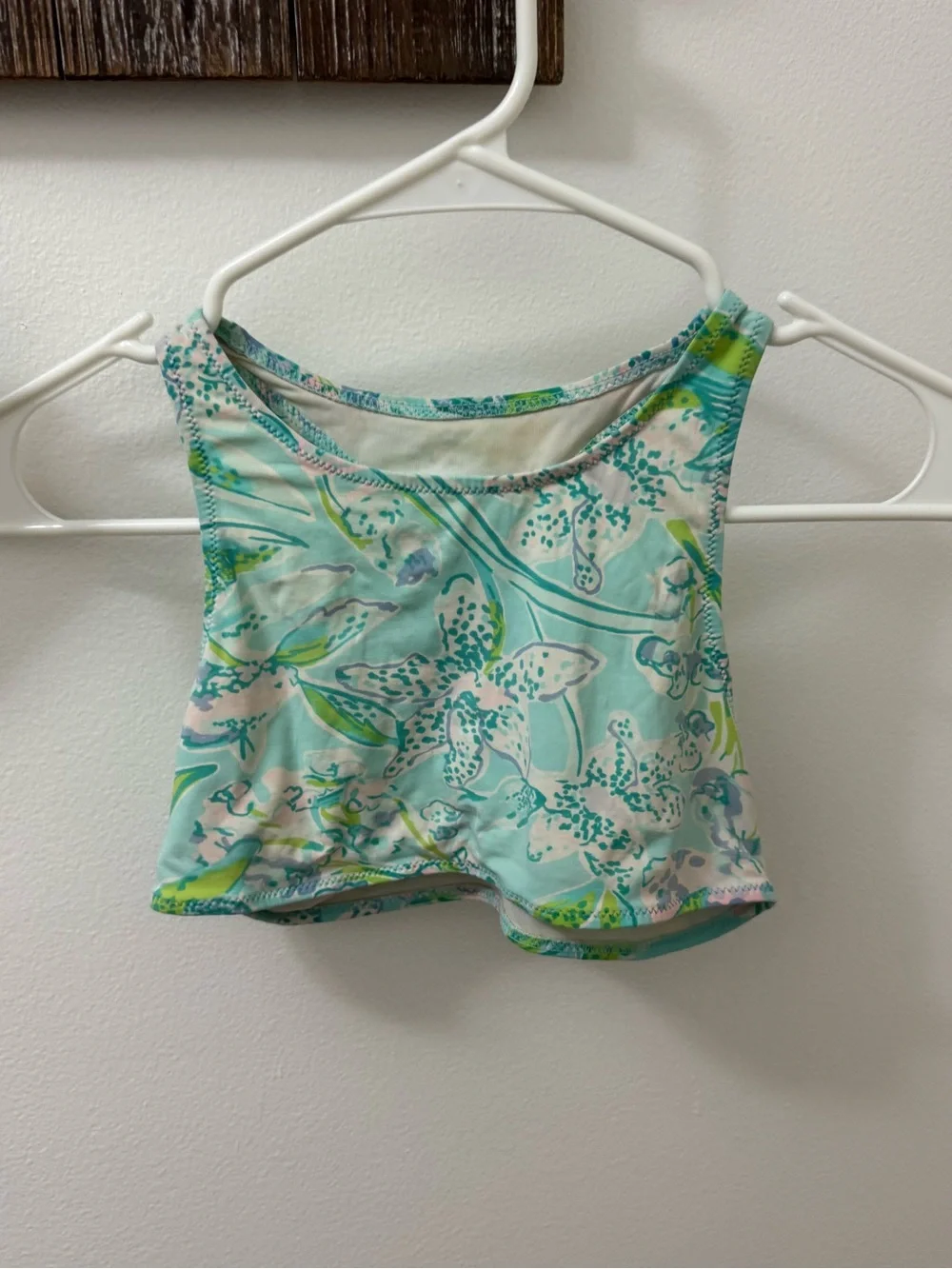 Girls Lilly Pulitzer  Floral Two-Piece Swim Set - Mint Green size 8